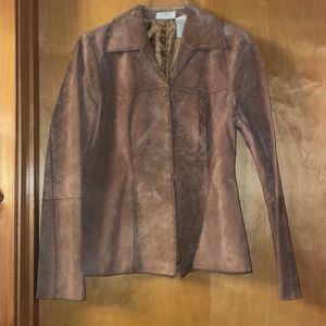 Faded glory leather jacket, bought brand new, size medium, never worn